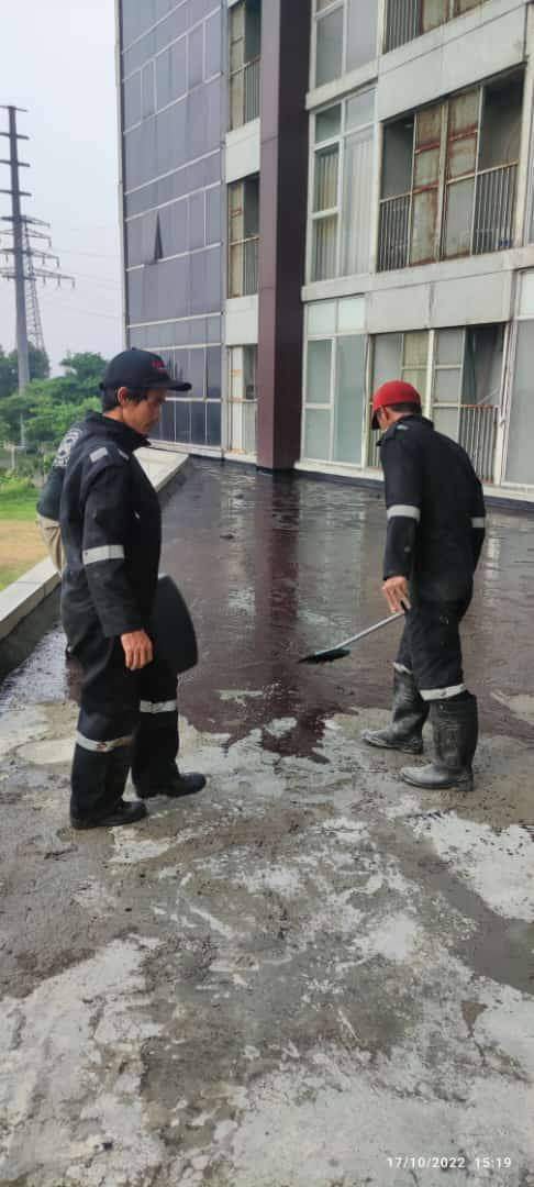 Hasil Kerja Waterproofing Aspal Cair