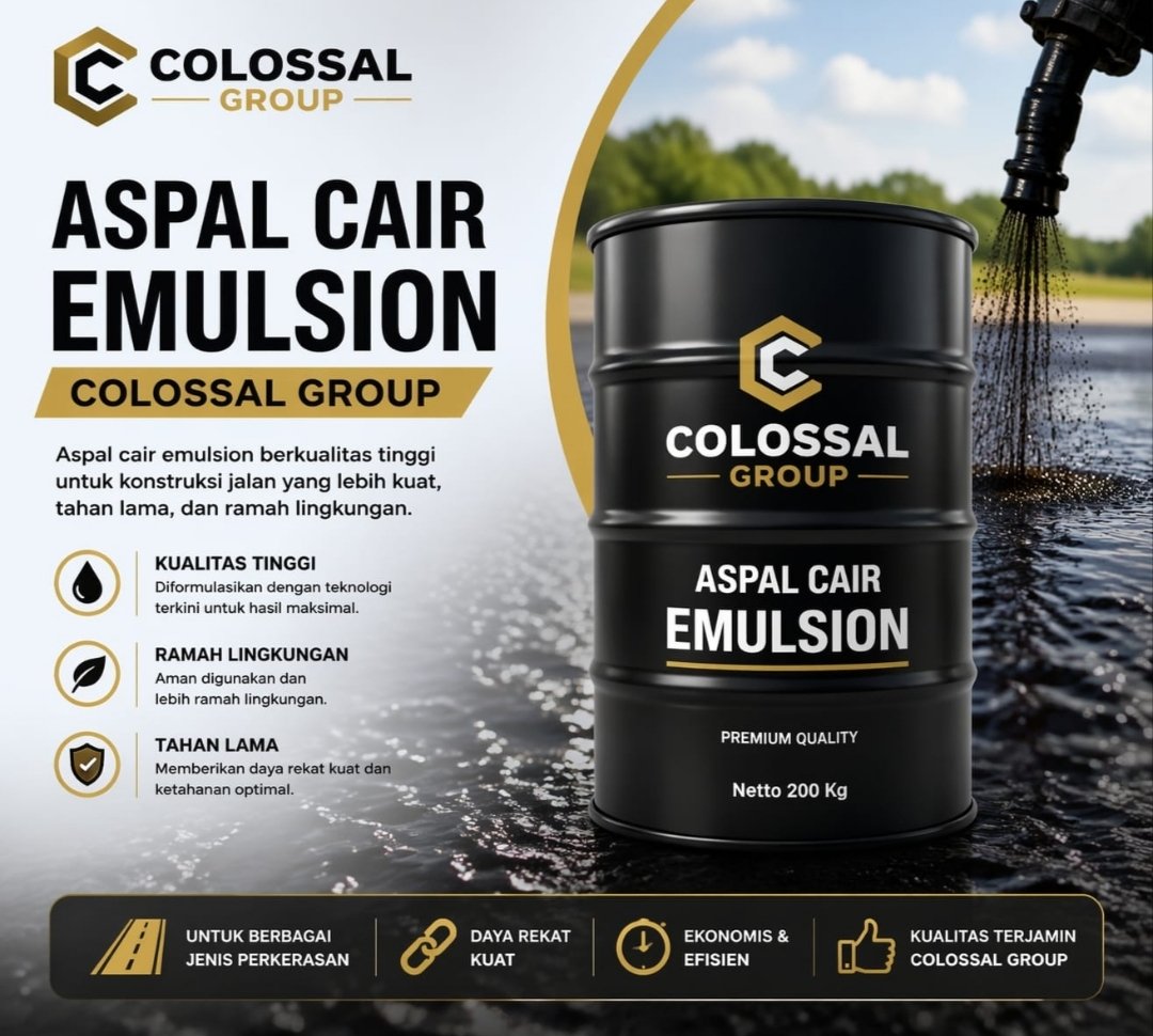 Aspal cair emulsion untuk waterproofing PT. ANAS COLOSSAL GROUP