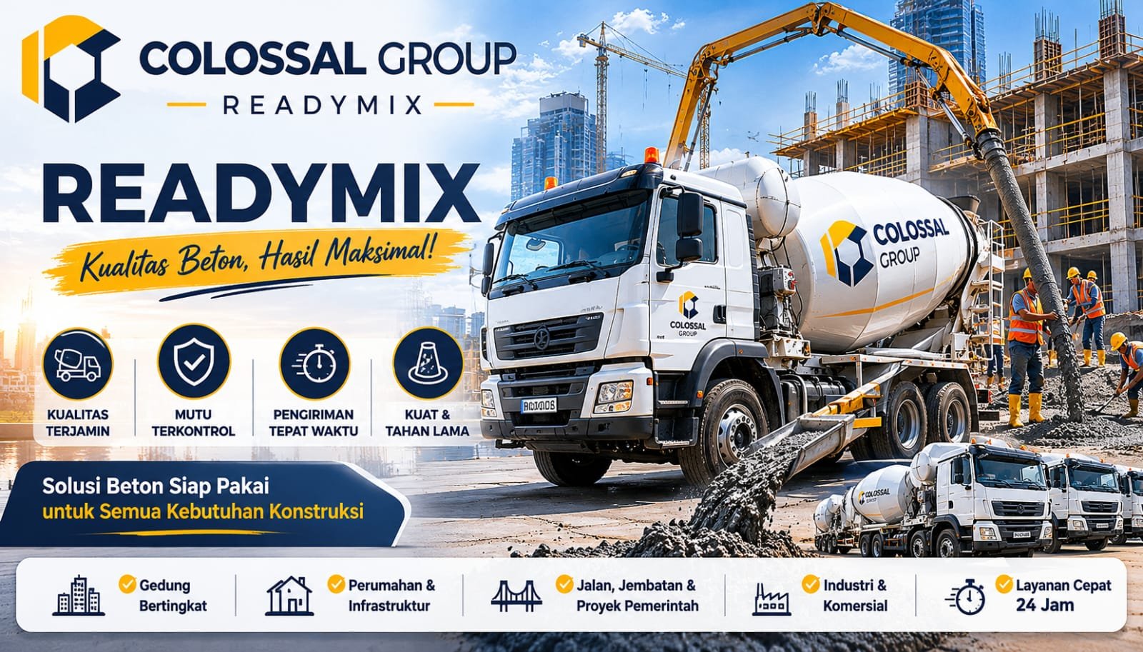 Ready mix untuk waterproofing PT. ANAS COLOSSAL GROUP