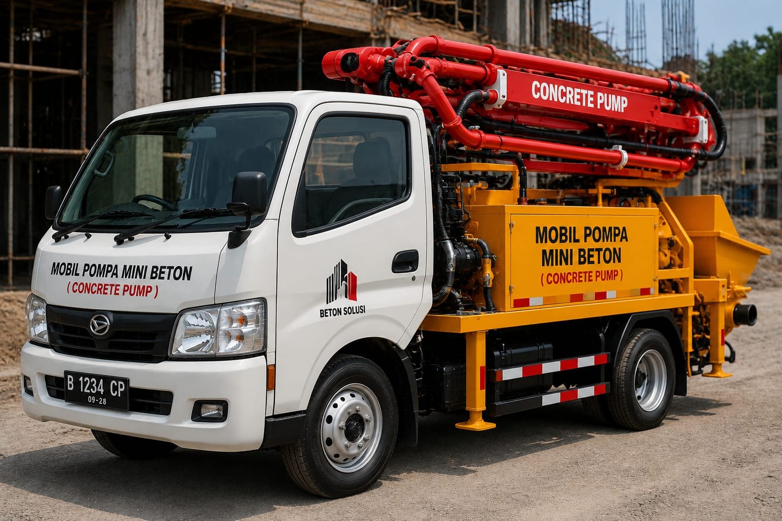 Rental Pompa Beton Long Boom Bekasi